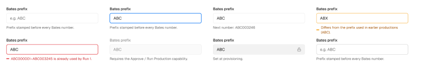 Blackout design system — Form controls