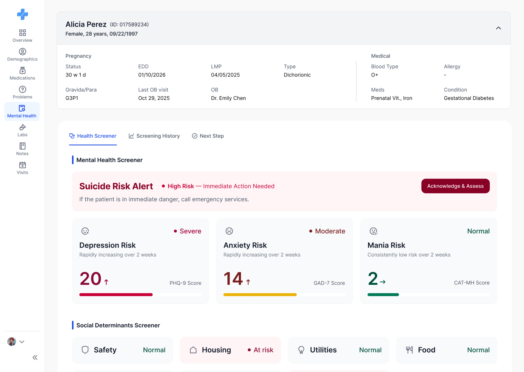 Clinexi — suicide alert