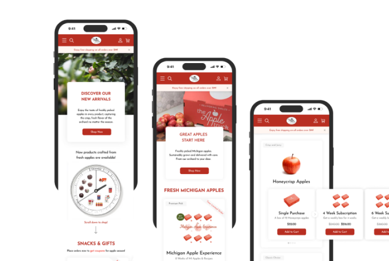 The Apple Truck: Seasonal E-commerce Website — cover