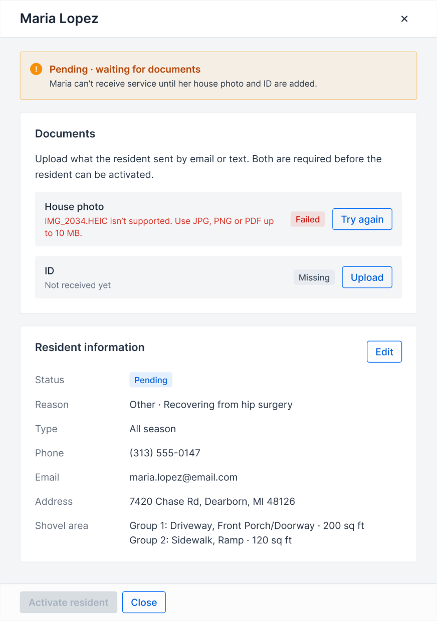 Mayor’s Service Corps — edge upload failure