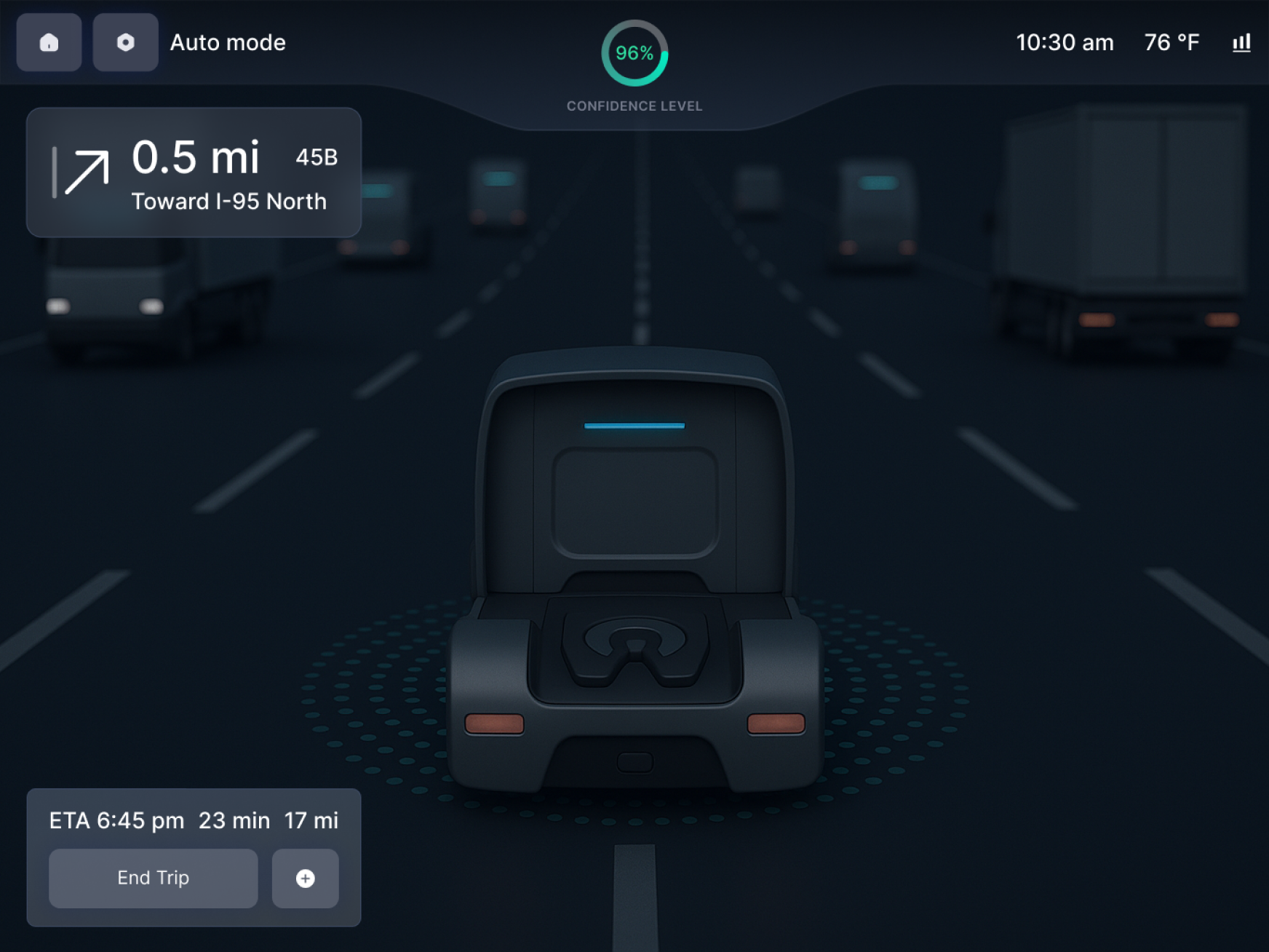 TrackAI — adaptive dark